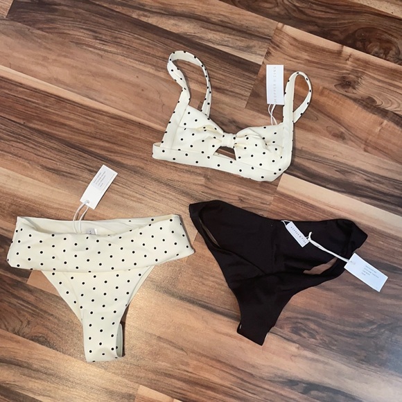 SOLD - Kopper & Zink polka dot swimming suit - 3 pieces - Picture 2 of 8